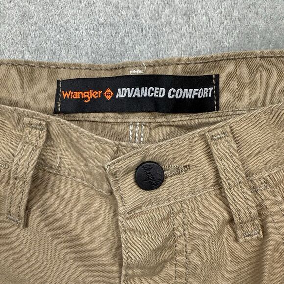 Wrangler Advanced Comfort Jeans Men’s 33x34 Tan Cotton Fire Resistance Carpenter - Picture 8 of 12